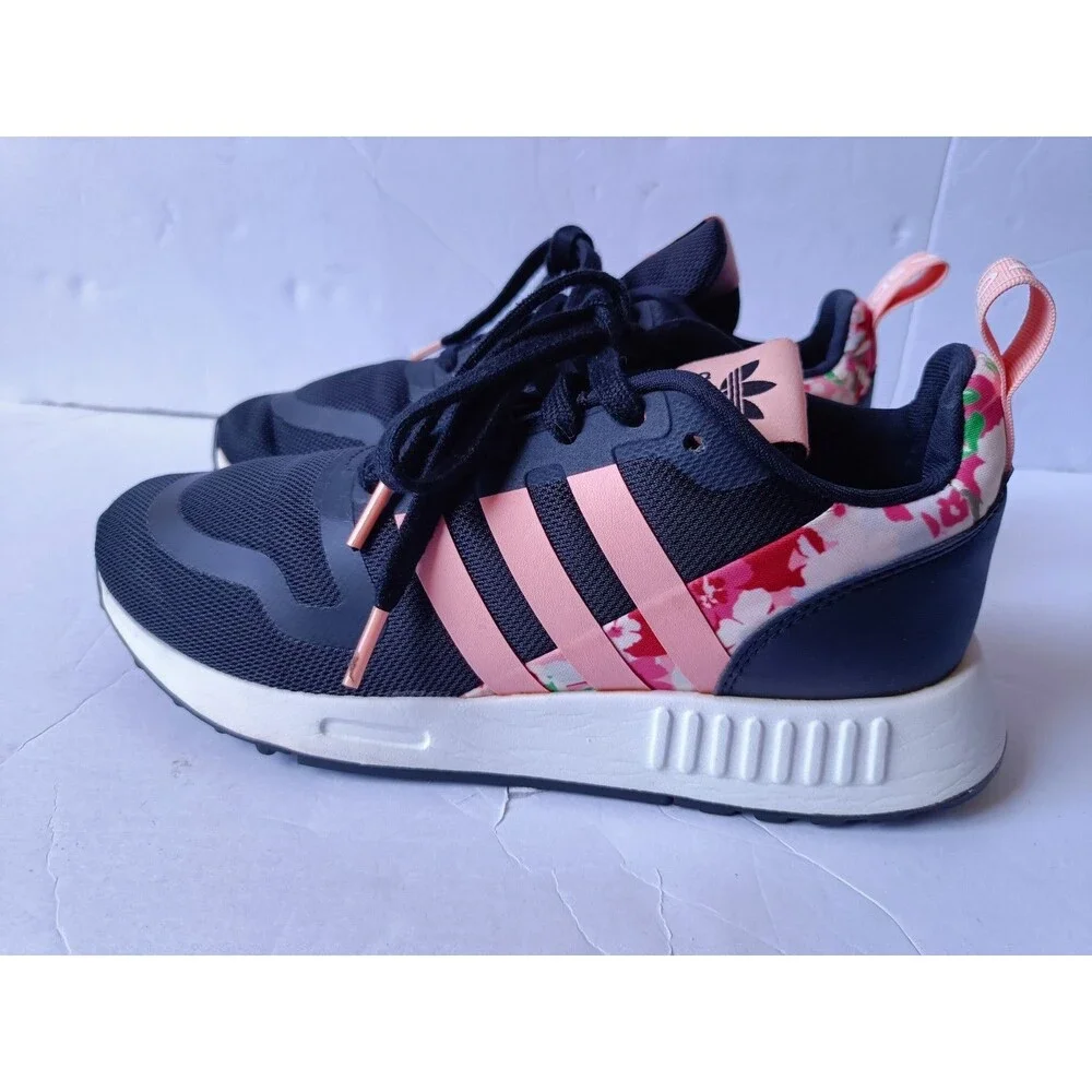 Adidas Her Studio London x Multix Shoes Women's Size 6 Black Floral Sneakers - Picture 1 of 12